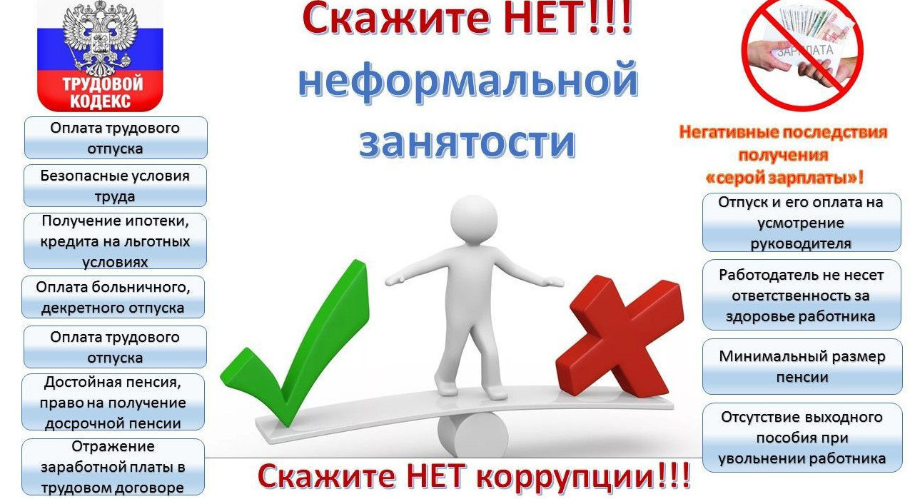 Теневая занятость вредит обществу несколькими способами!