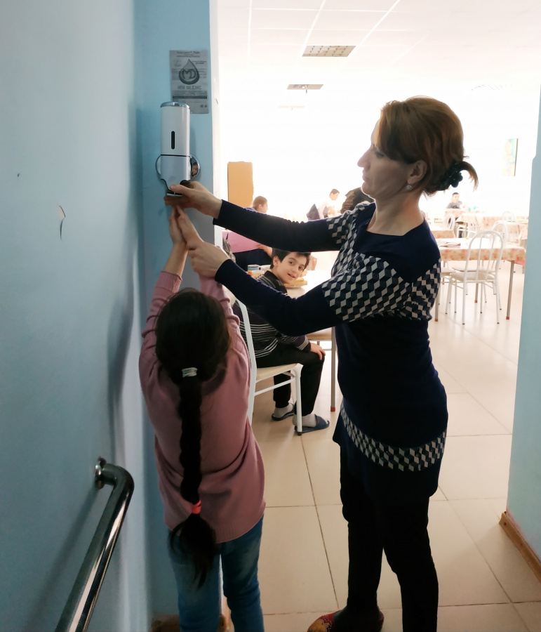 Профилактика COVID-19 в Махачкалинском Реабилитационном центре.